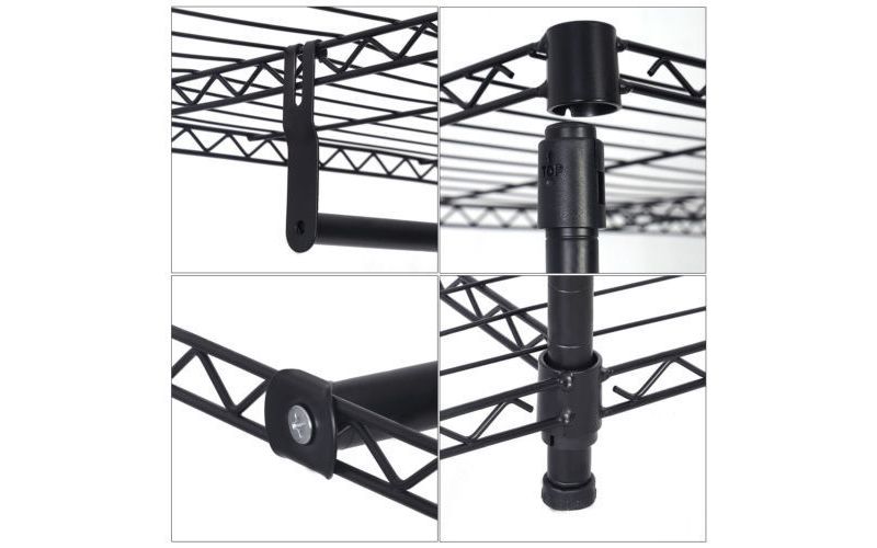 Home Basics Over the Door Metal Closet Rod, Silver