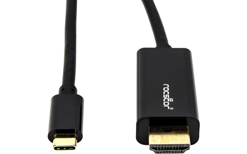 Rocstor Premium 6Ft USB-C to HDMI Cable M/- USB Type-C to HDMI Male to Male 6 Ft (2M)