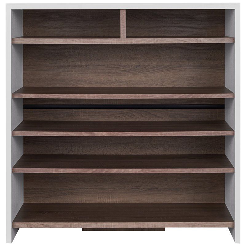 RealRooms Hopa Single Door Pantry Organization, Kitchen Organizer, Ivory Oak