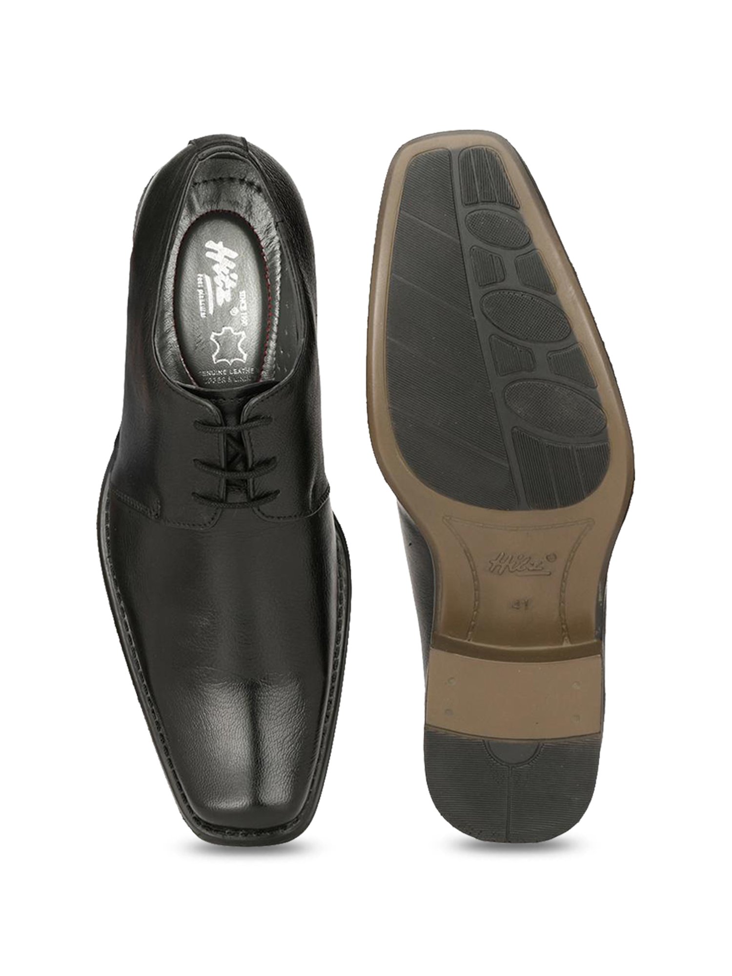 Hitz Men's Black Derby Shoes