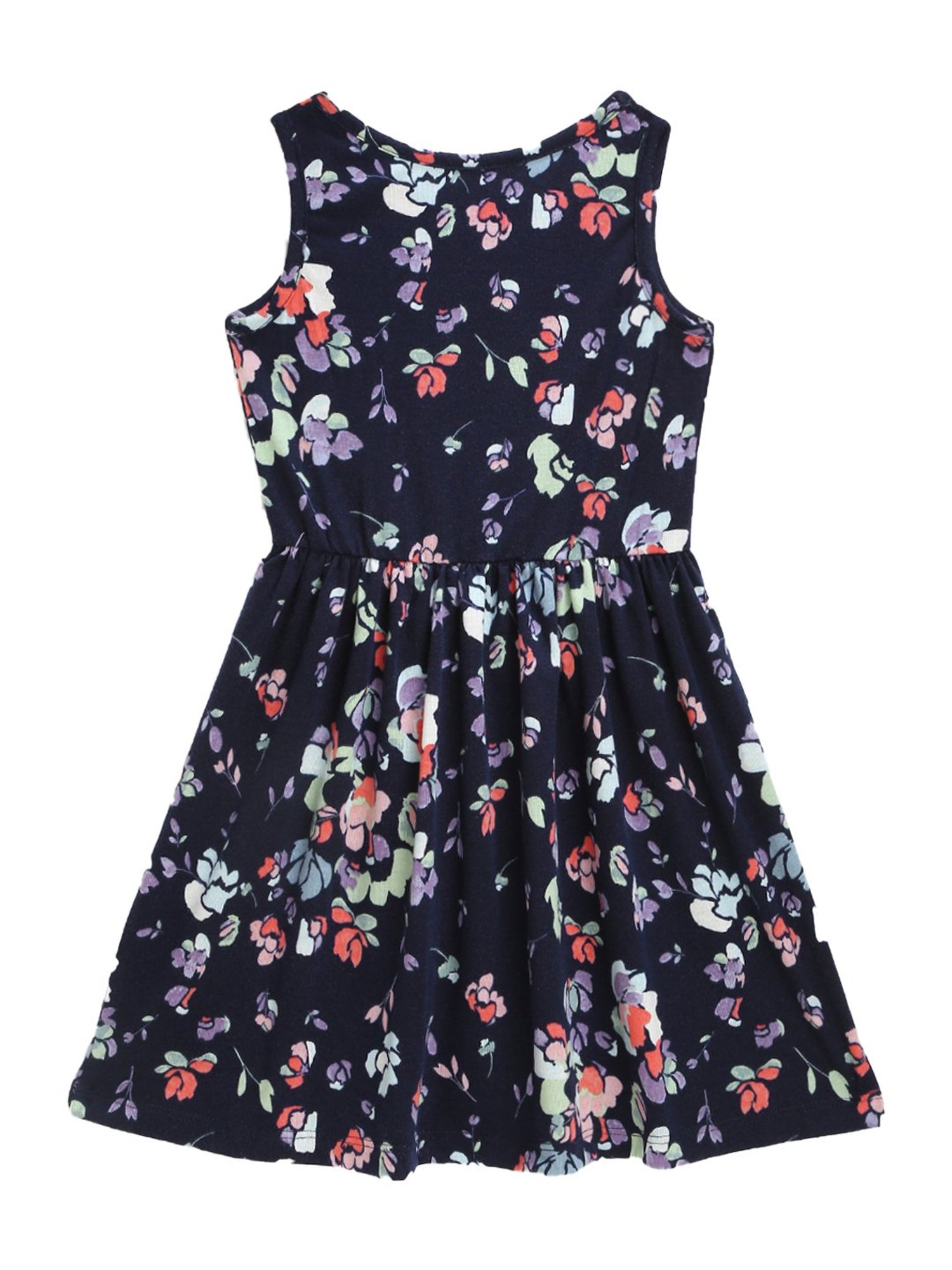 Kids Craft Navy Floral Print Dress