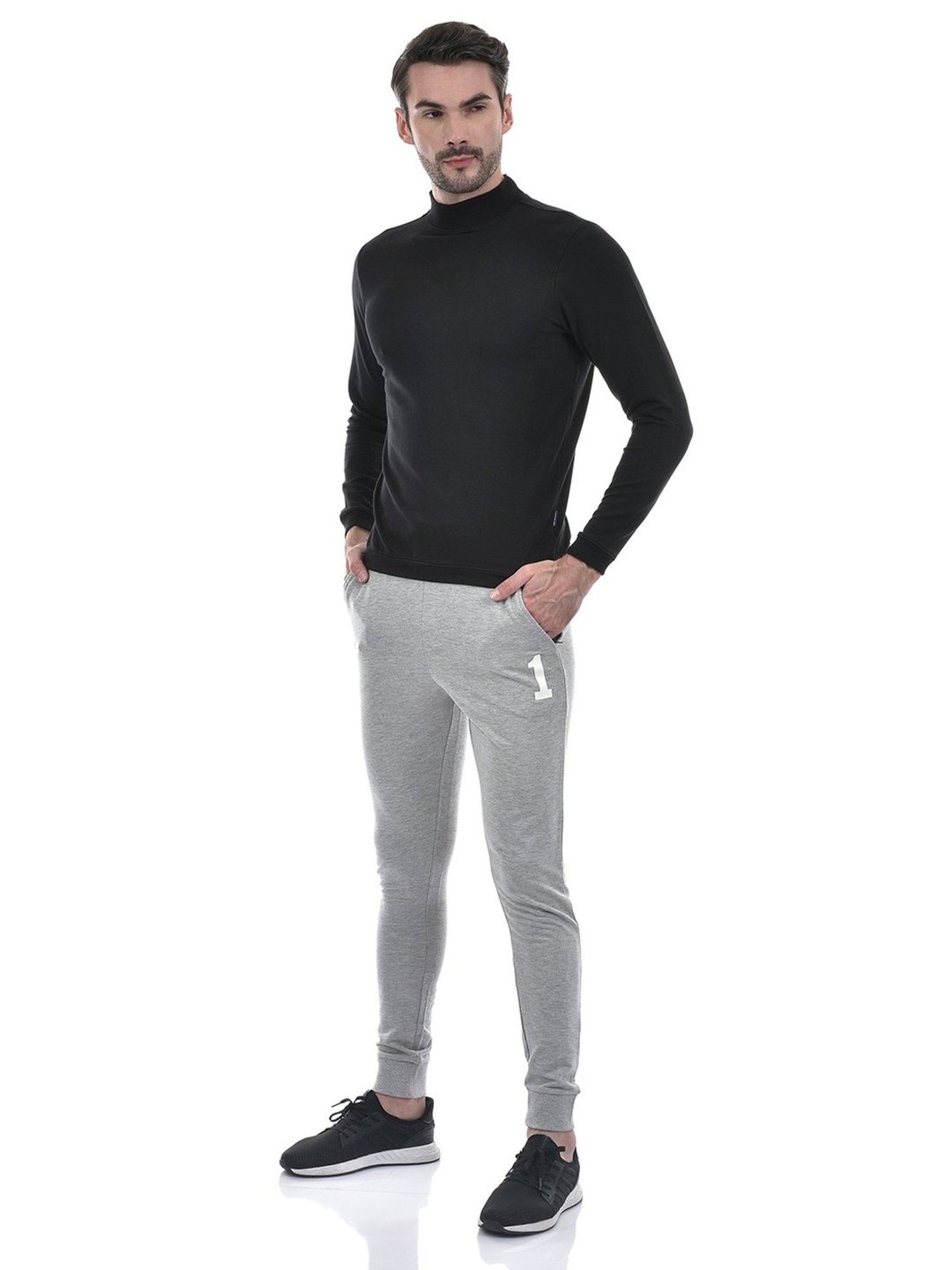 Basics Green Jogger Track Pant