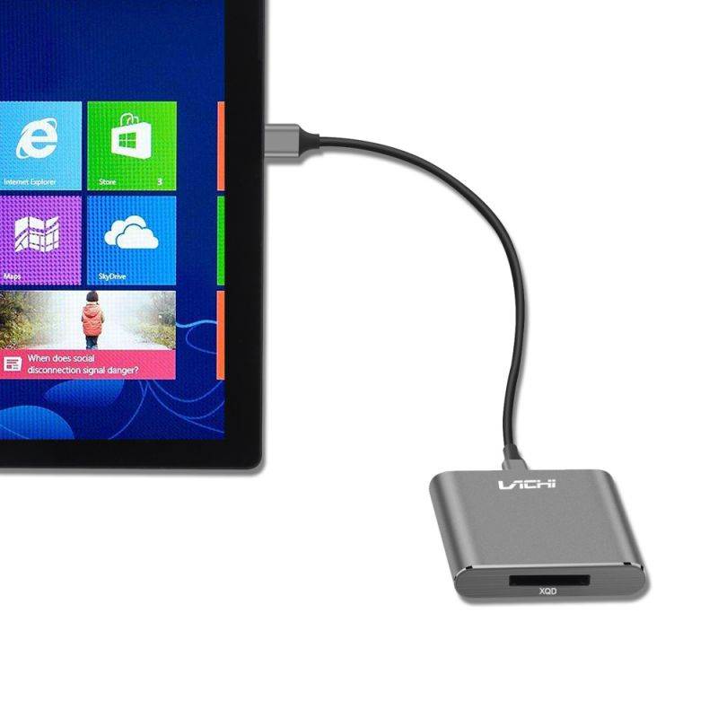 XQD Card Reader XQD to USB3.0 5Gbps with USB-C to USB-A Cable