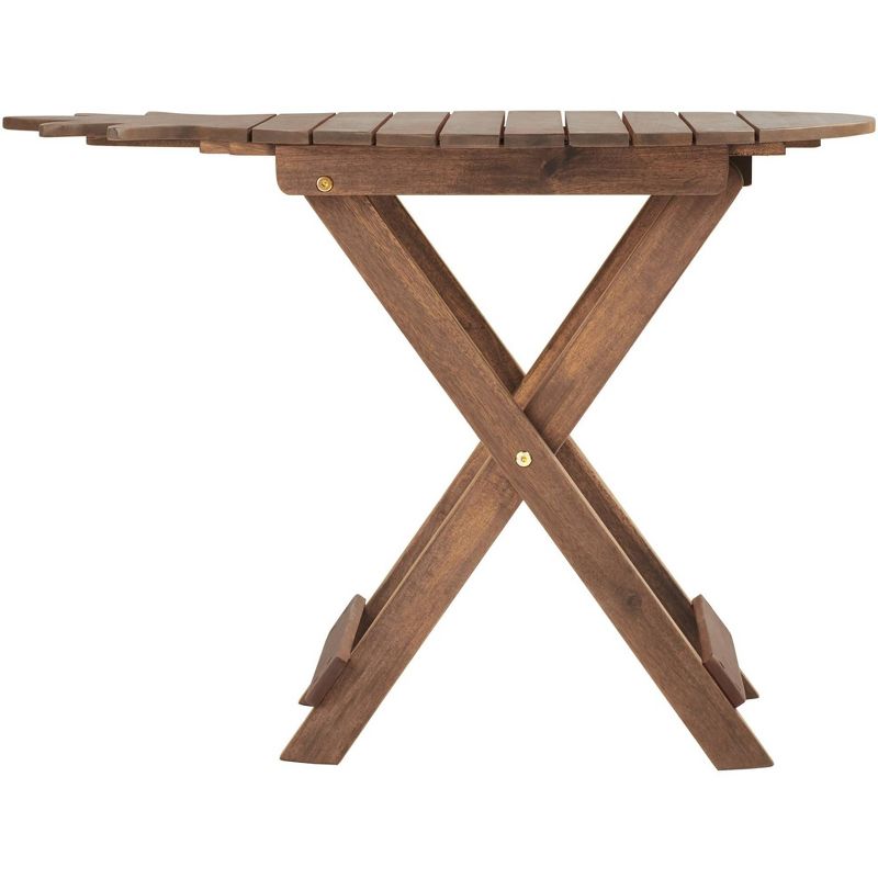 Teal Island Designs Monterey Pineapple Natural Wood Outdoor Folding Table