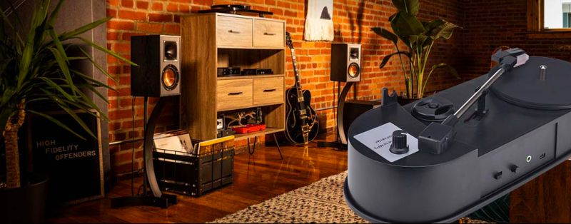 Portable Vinyl Turntable Record Player Vinyl LP to MP3 Recorder Converter Player