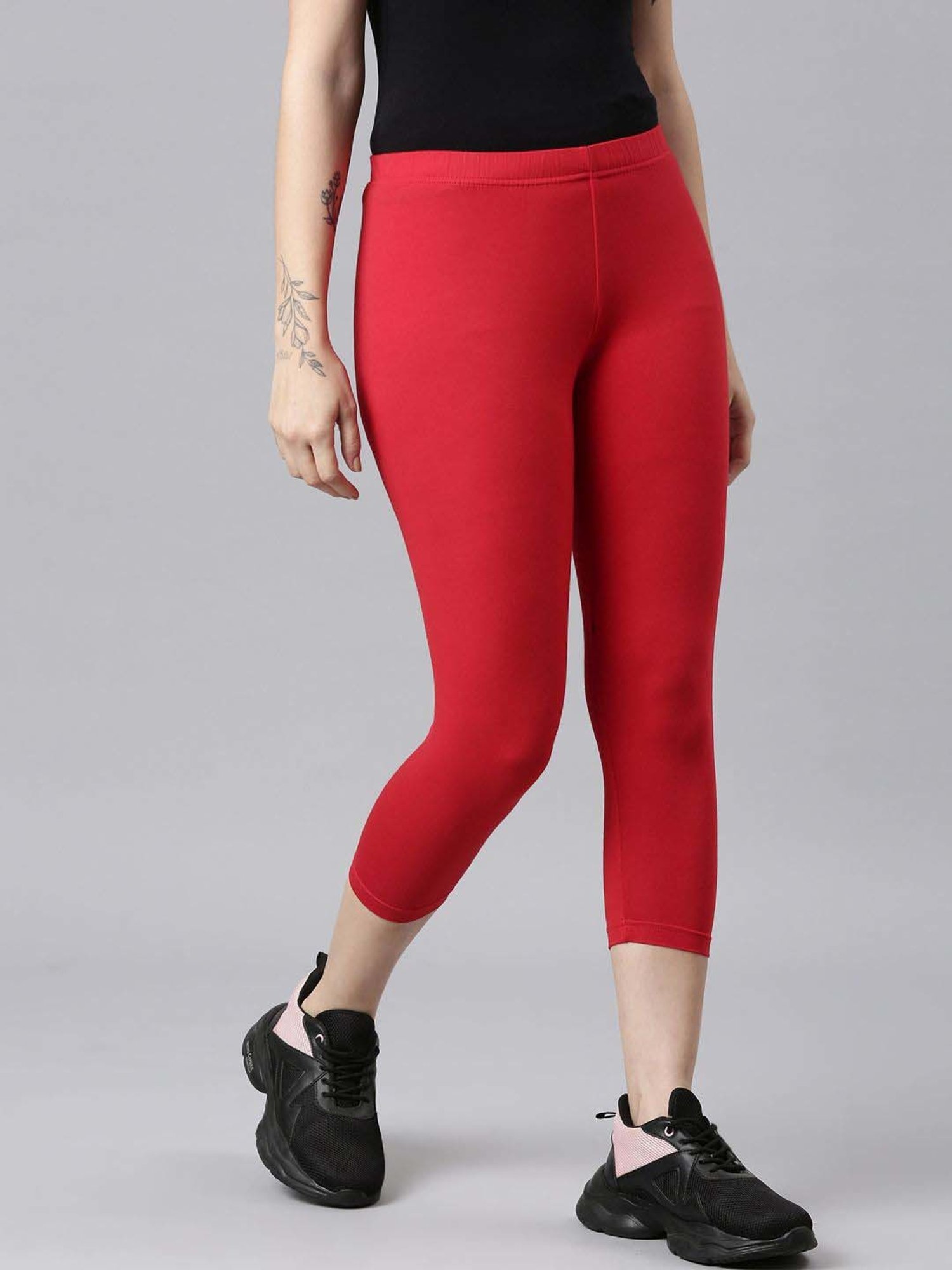 Dixcy Slimz Red Mid Rise Leggings