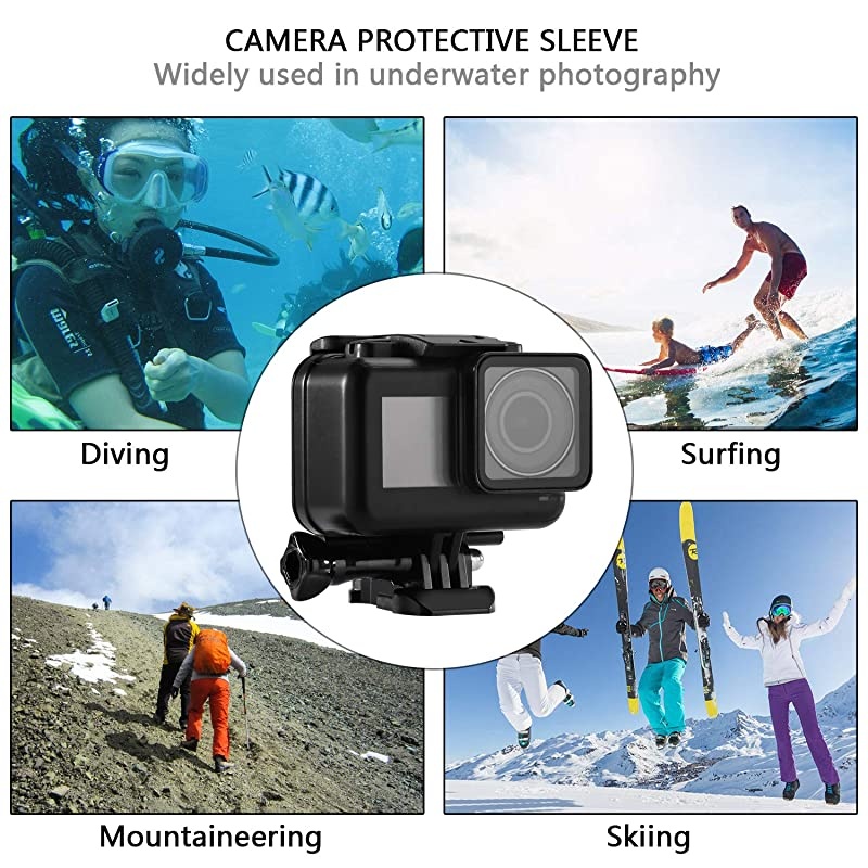 Case for DJI OSMO Action Camera Accessories, Housing Case Protective Shell with Anti Fog Inserts Suitable for Underwater Diving Photography 200FT/61M