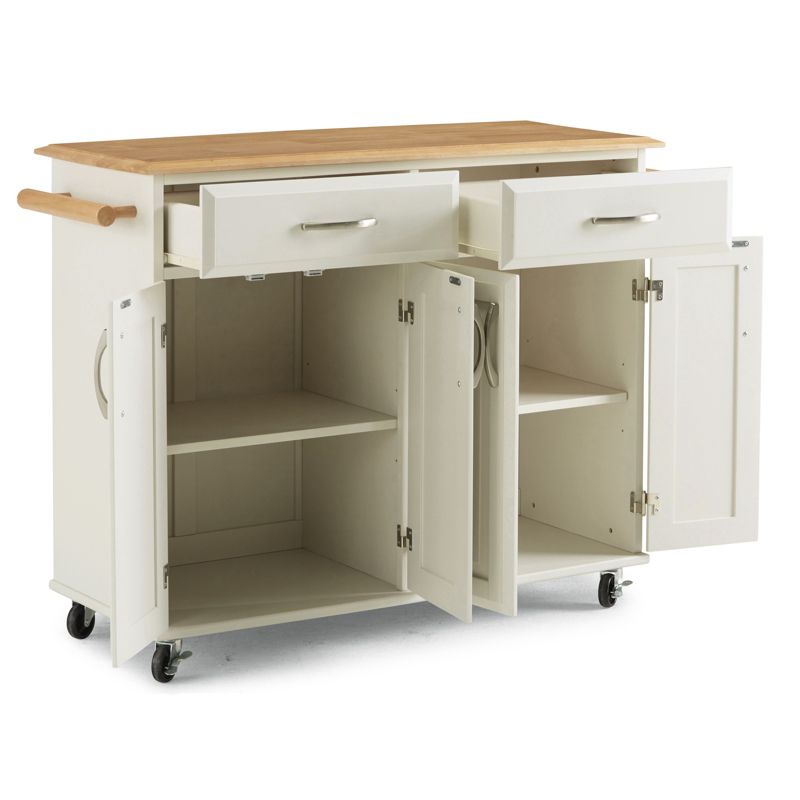 Dolly Madison White Kitchen Cart White - Home Styles