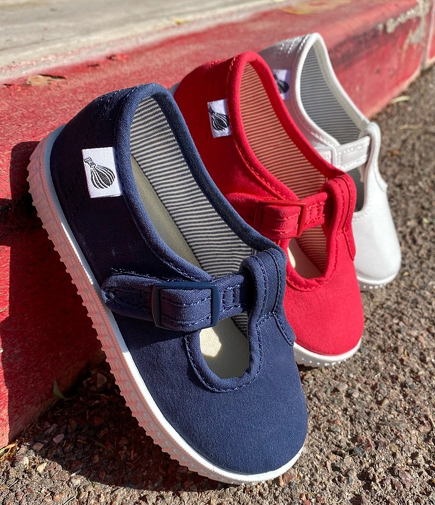 Copper Key Adventure Wear Girl's Bestee-A Washable Canvas T-Strap Sneakers (Toddler)