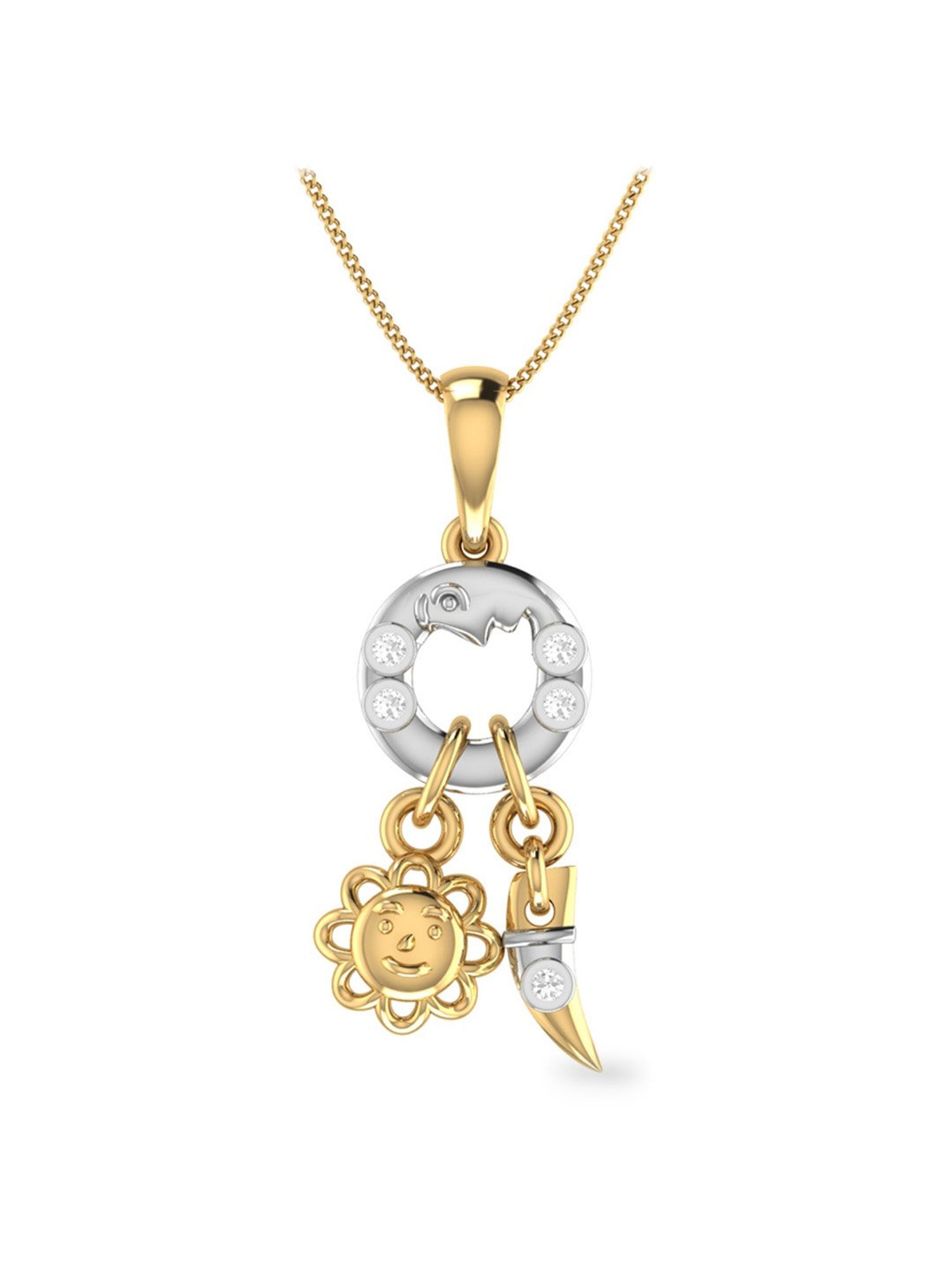 PC Jeweller Sneh 18k Gold Pendant without Chain for Kids