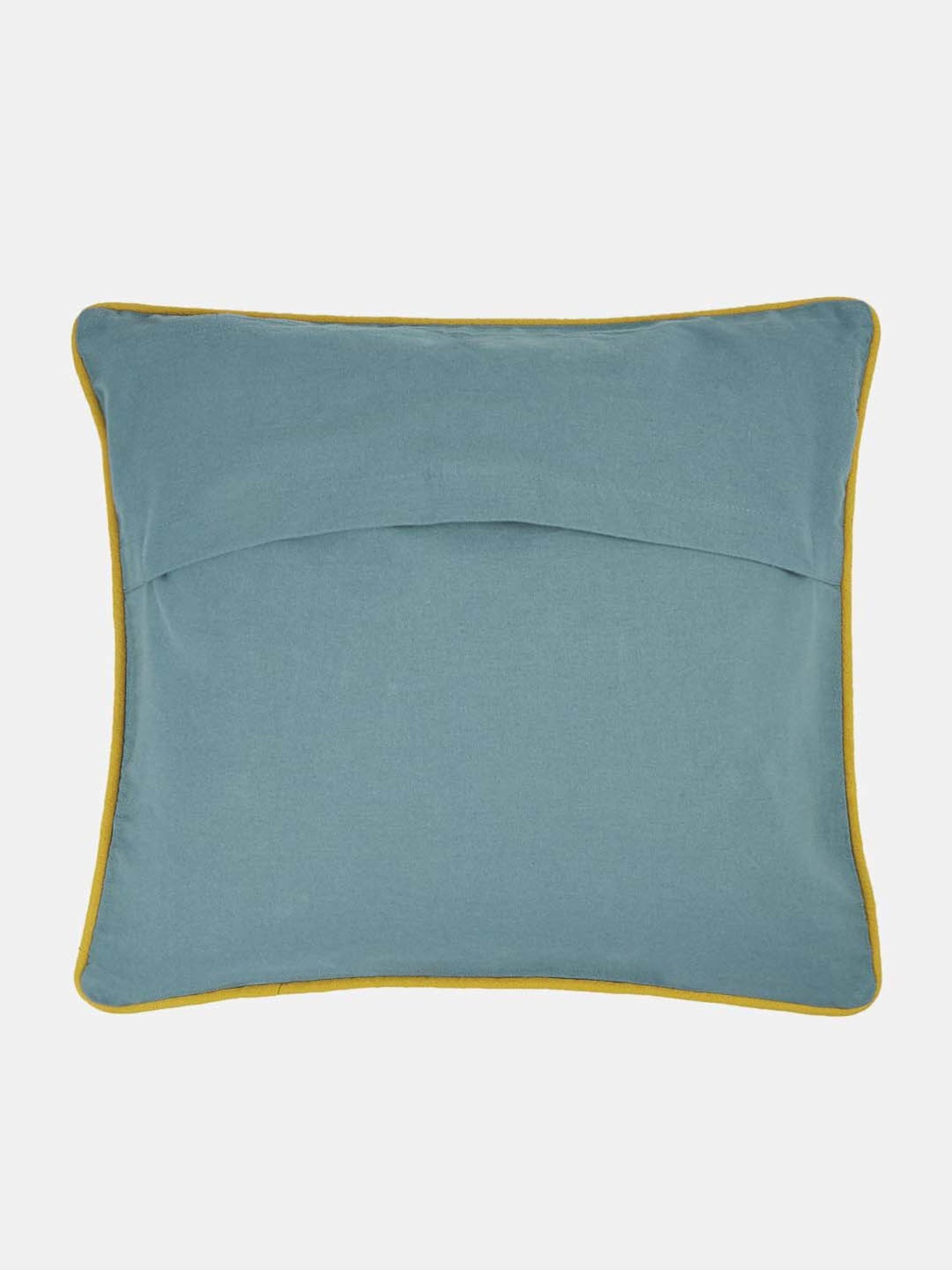 Living Scapes by Pantaloons Blue Cotton Cushion Cover