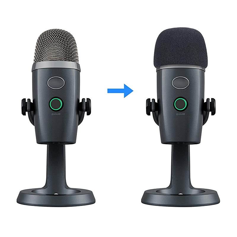 Yeti Nano Microphone Foam Windscreen Mic Wind Cover Pop Filter Foam Cover Professional Customized for Blue Yeti Nano