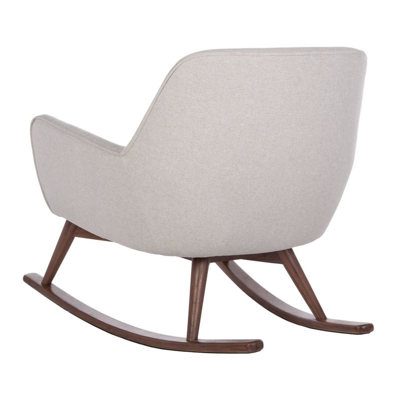 Wooden Rocking Chair Brown - Benzara