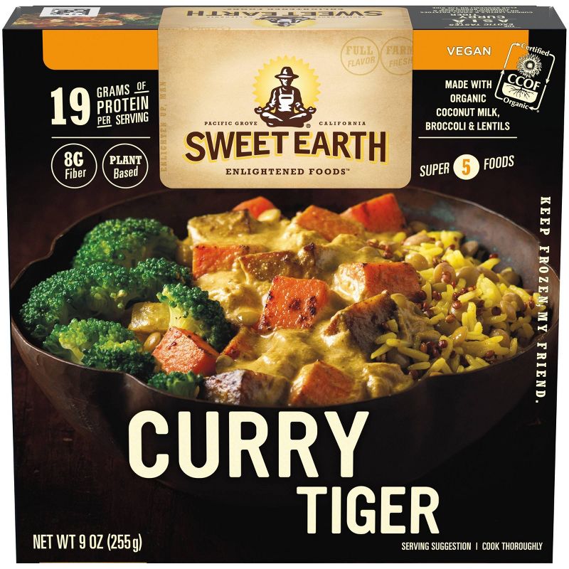 Sweet Earth Natural Foods Frozen Curry Tiger - 9oz
