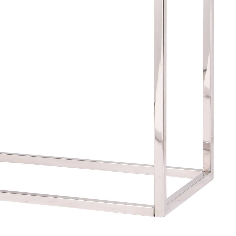 Pendroy Boho Glam Handcrafted Wood Console Table Natural/Silver - Christopher Knight Home