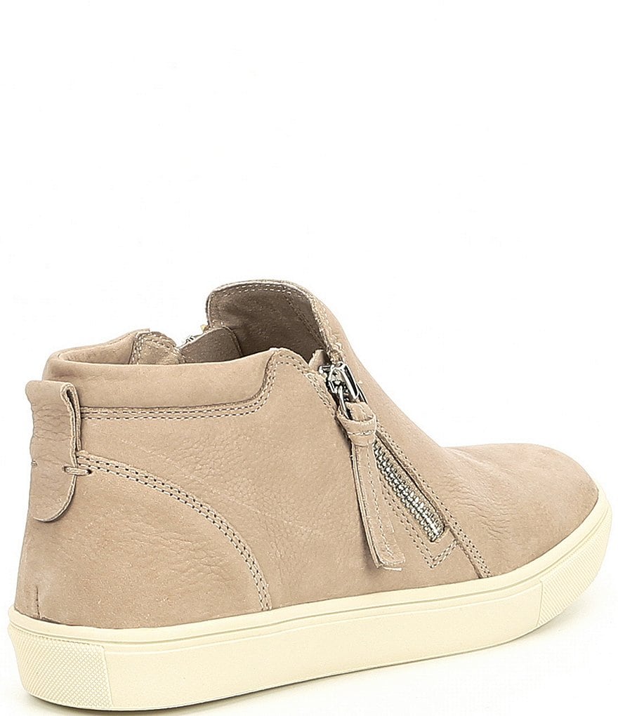 GB Ground-Break Double Zip Leather Sneakers