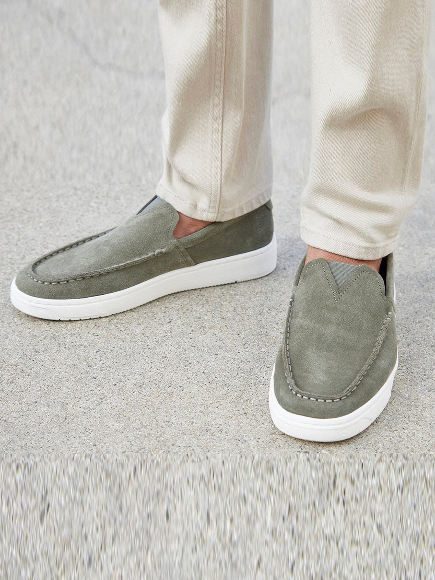 Toms Men's Trvl Lite Grey Casual Loafers