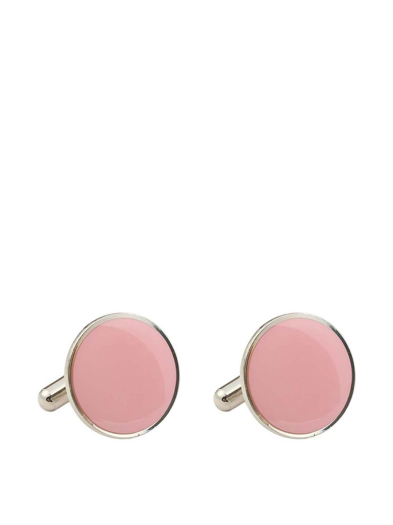 Tossido Pink Solid Cufflinks