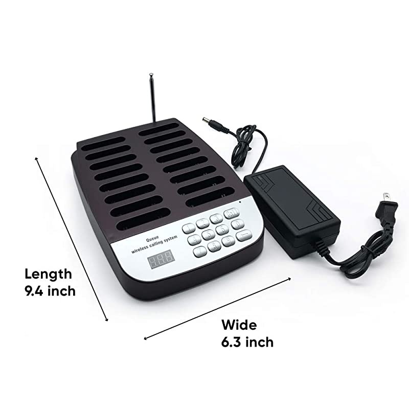 Social Distancing Keeping Pagers for Restaurants Paging System Coast Buzzer Beep Lineup Waiting Queue Signal Calling Customer Service for Cuisine Hospital Clinic (1-24 Pager)