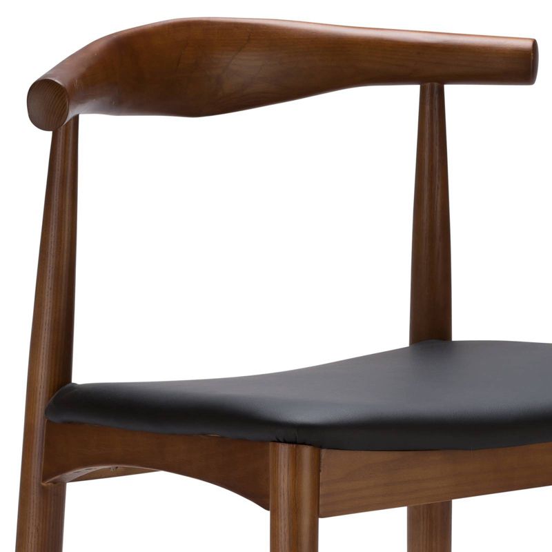 Set of 2 Rena Mid Century Dining Chair Walnut - Poly & Bark