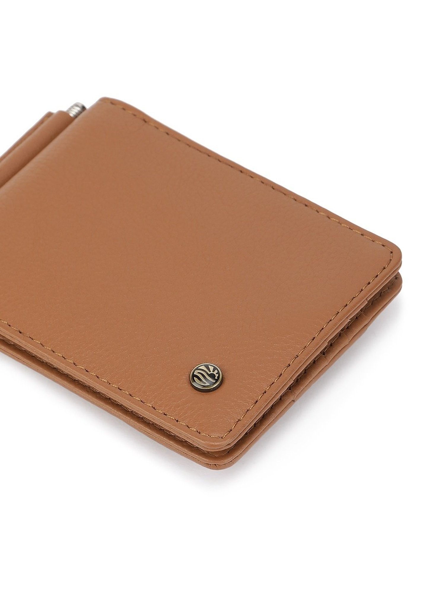 PERQUISITE Brown Casual Leather Bi-Fold Wallet for men
