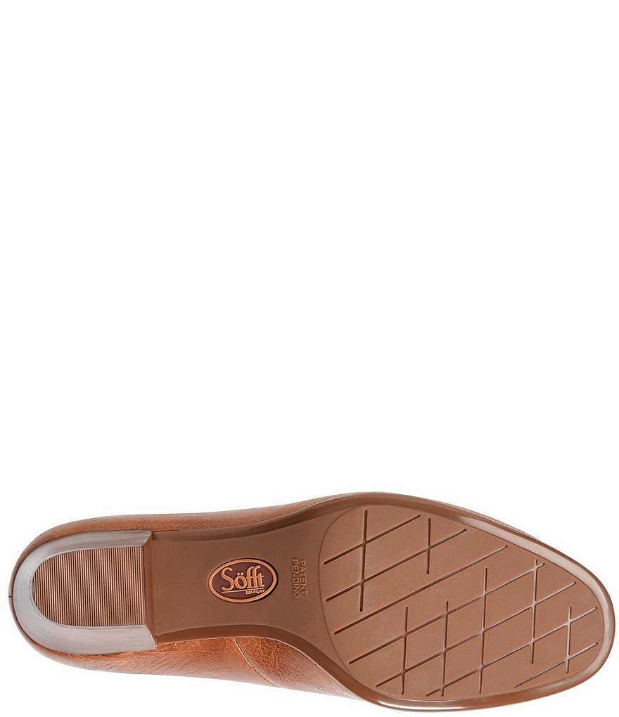 Sofft Lindon Leather Block Heel Pumps