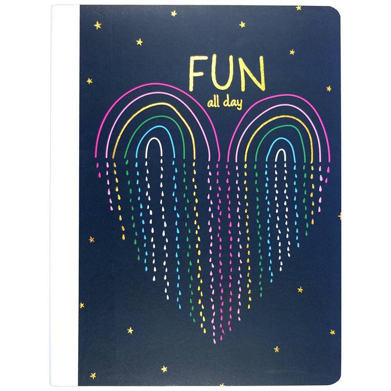 Composition Notebook Wide Ruled Rainbow Fun Heart - Top Flight