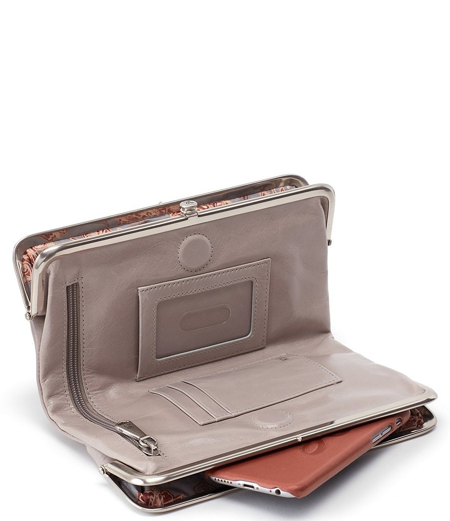 HOBO Original Leather Lauren Double-Frame Clutch Wallet