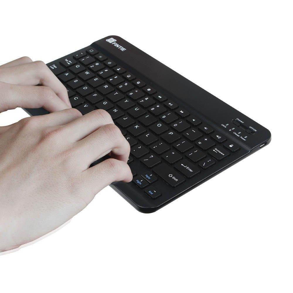 Fintie 10.5-Inch Ultrathin (4mm) Wireless Bluetooth Keyboard for iPad Pro 10.5, iPad Pro 12.9, iPad Pro 9.7, New iPad 9.7 Inch 2017, iPad Air 2, iPad Air, iPad 2 / 3 / 4, iPad First Generation