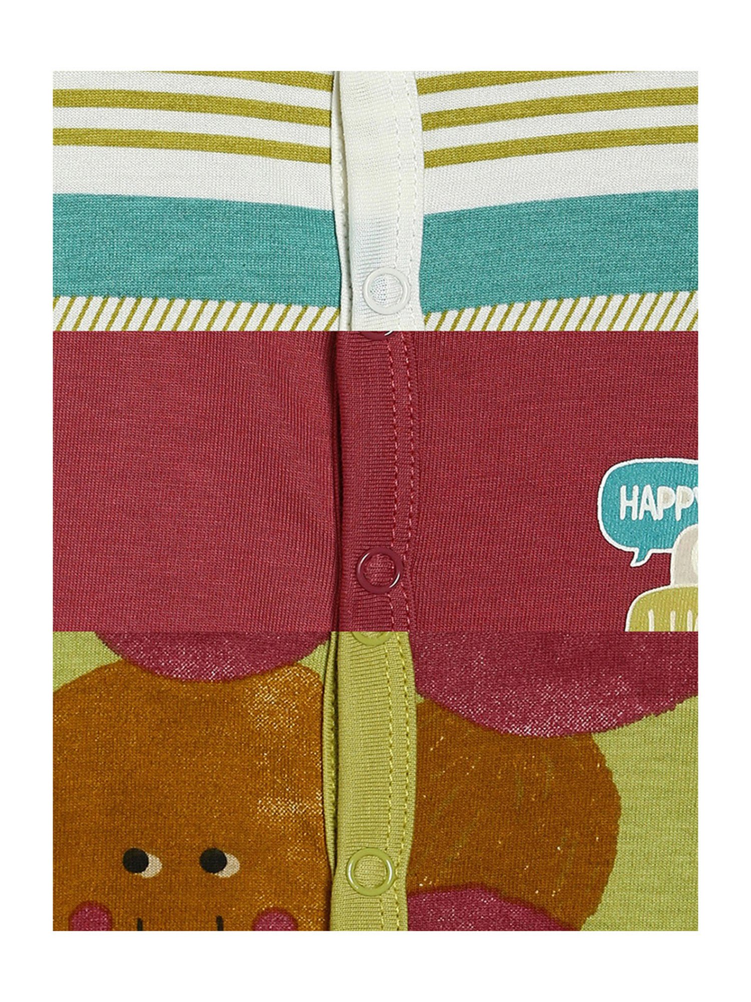 MINIKLUB Kids Multicolor Printed Shirt (Pack Of 3)