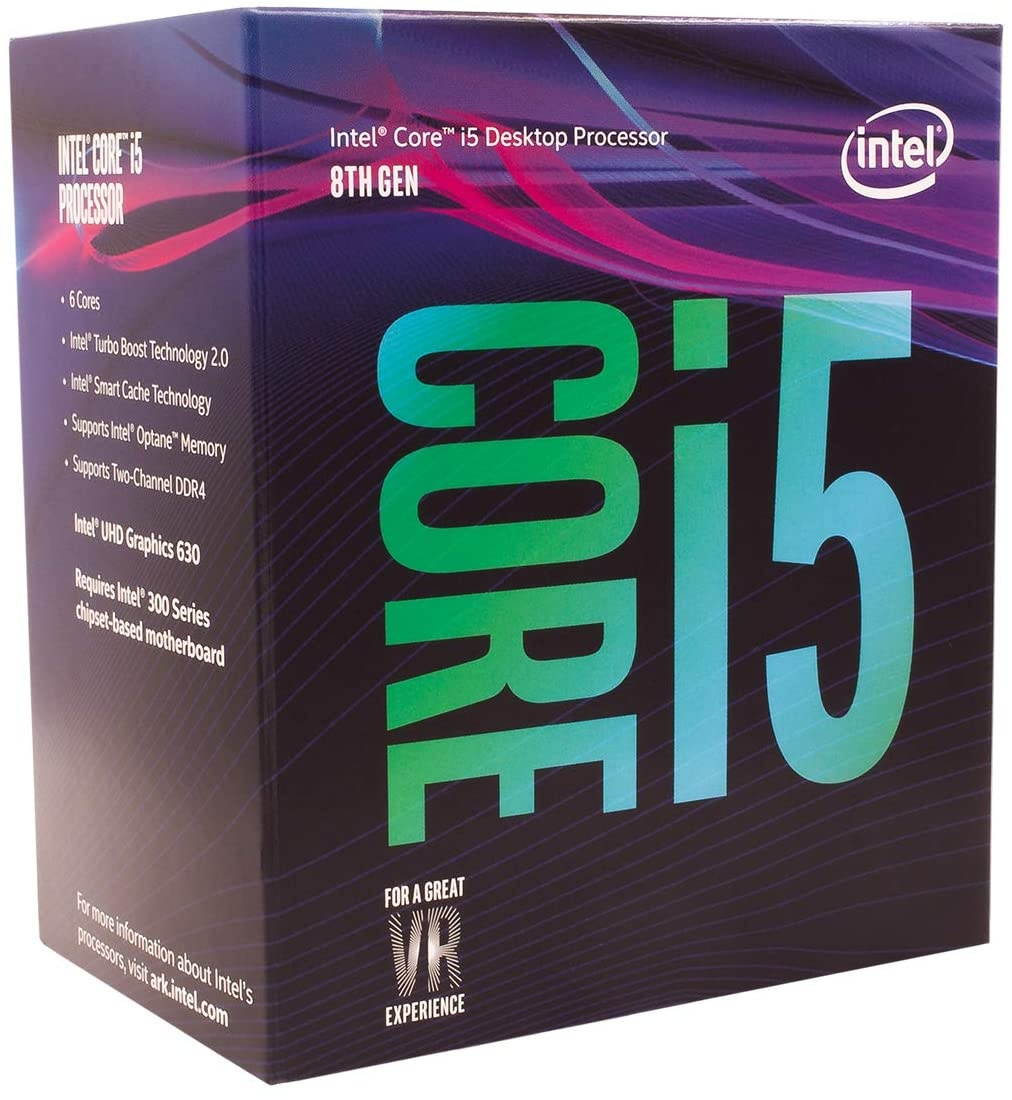 Intel Core i5-8400 Desktop Processor 6 Cores up to 4.0 GHz LGA 1151 300 Series 65W