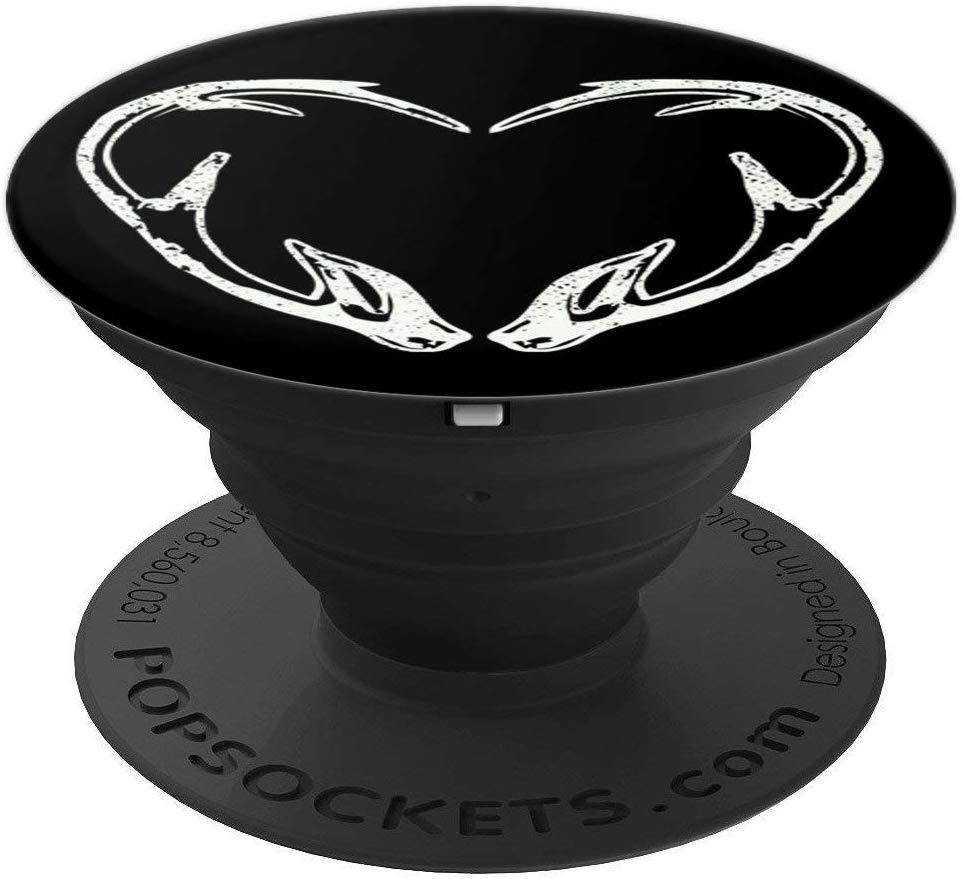 Hunting Deer & Elk Shed Antler heart shape- Hunter PopSockets Grip and Stand for Phones and Tablets