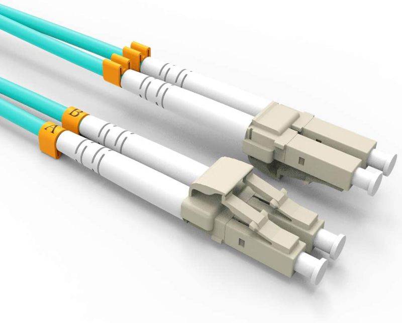 Fiber Optic Cable LC-LC 9/125 Duplex Single-Mode Fiber Cable Yellow 5 meters