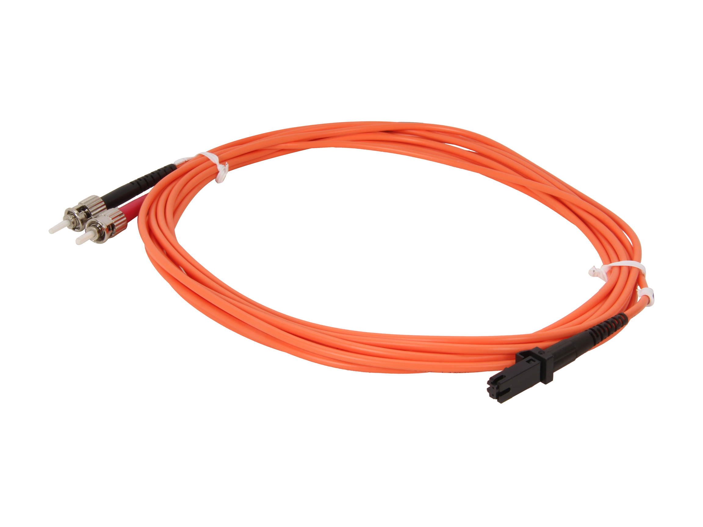 BYTECC MD-MST5 5m MTRJ to ST Duplex (2 Strand) Cable, Multi Mode 62.5/125 Standard Zipcore