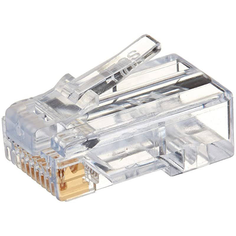 100010B EZ-RJ45 Cat6 Connector, 100-Pack