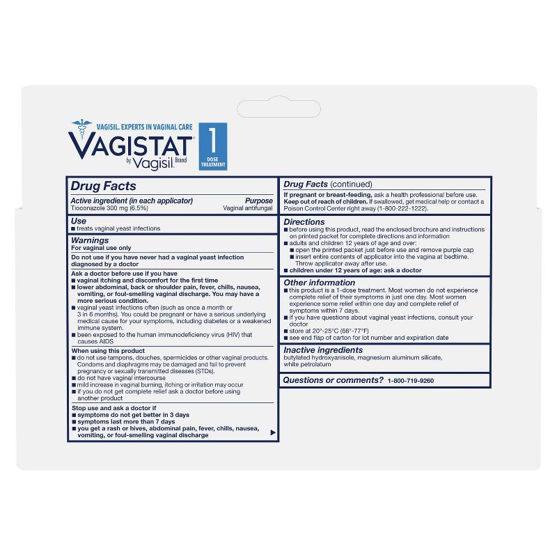 VAGISTAT 1 Day Single-Dose Yeast Infection Treatment - 1ct