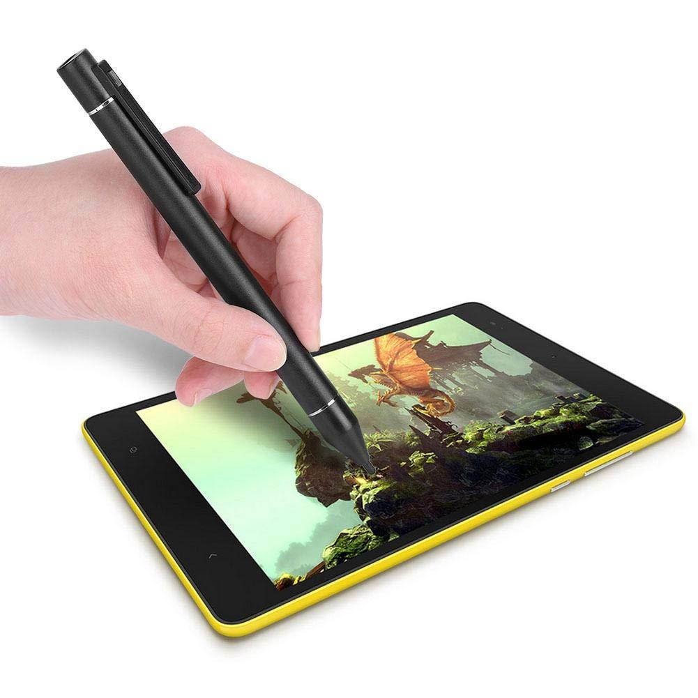 fosa High Sensitivity YM Black Stylus Pen, Active Capacitive Touch Screen Rechargeable Stylus Pen for iOS/Android/Samsung Galaxy/Microsoft Device and Other Touch Screen Devices