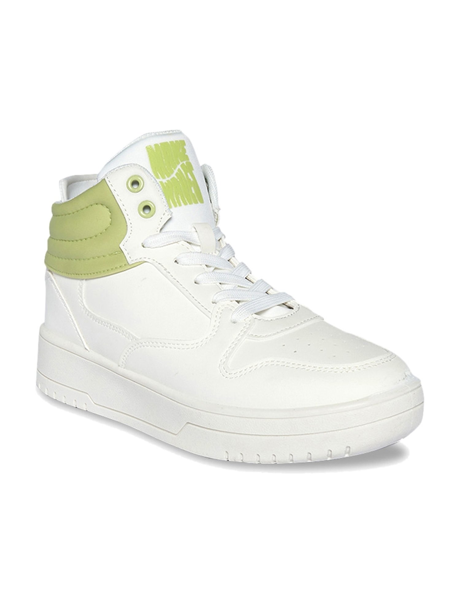 Forever Glam by Pantaloons Women's White Ankle High Sneakers