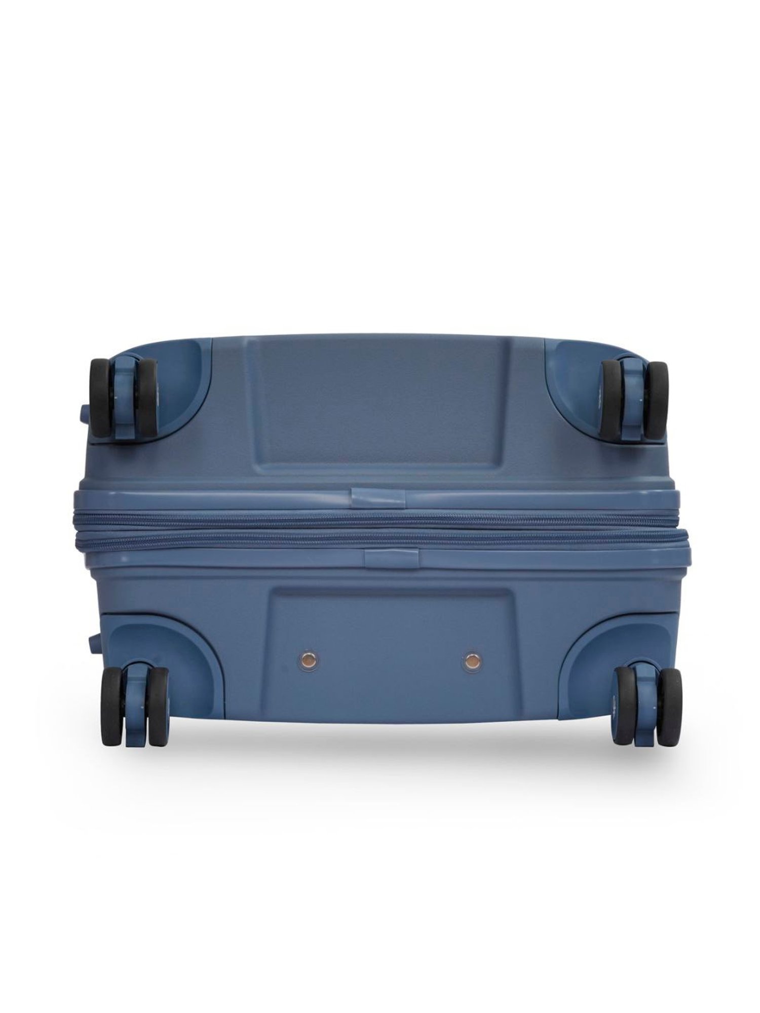 United Colors of Benetton Galaxy Blue Textured Hard Cabin Trolley Bag - 55 Cm