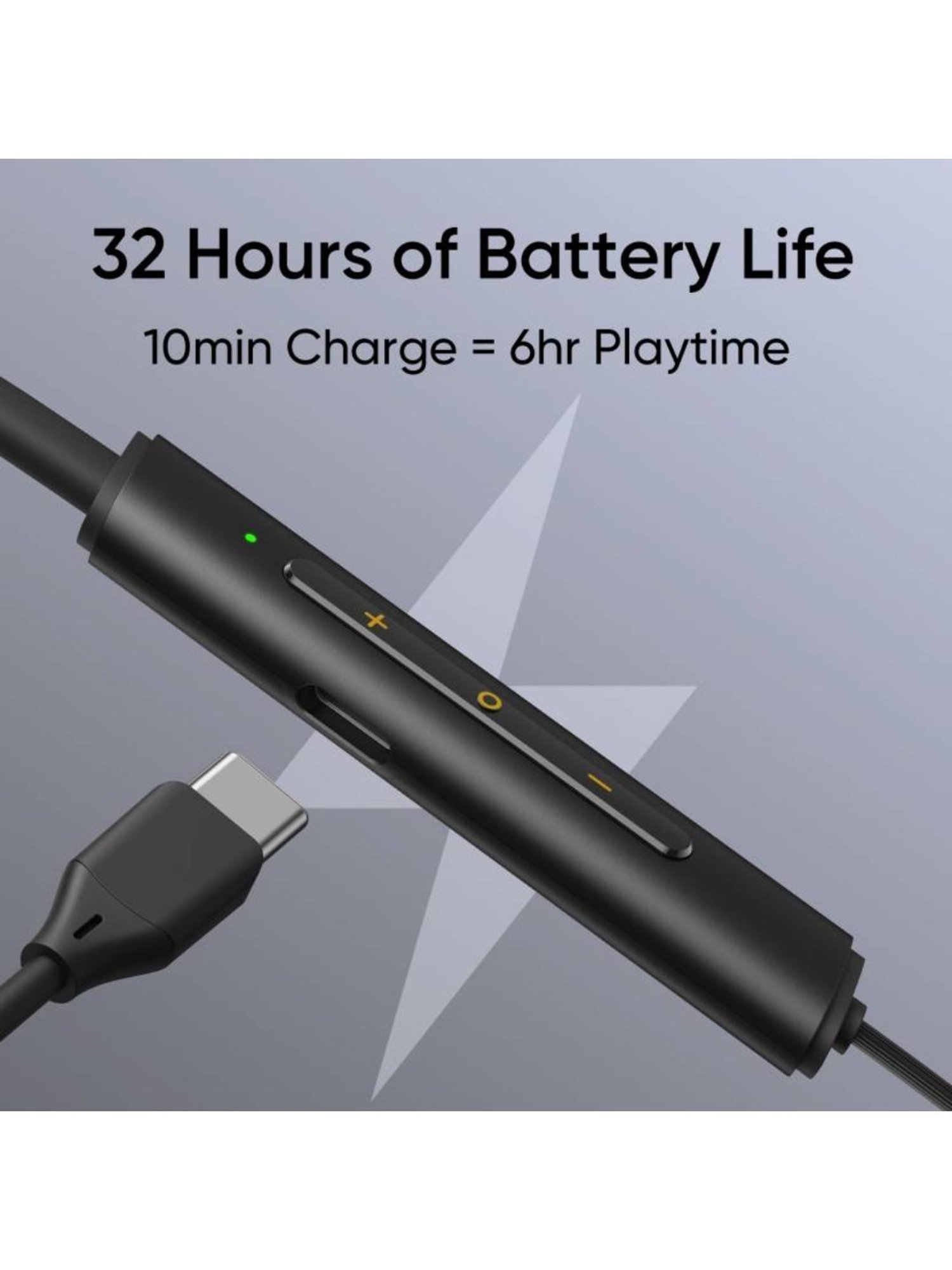 realme Buds Wireless 3 Neo in Ear Bluetooth Neckband with Upto 32 Hours Playback (Black)