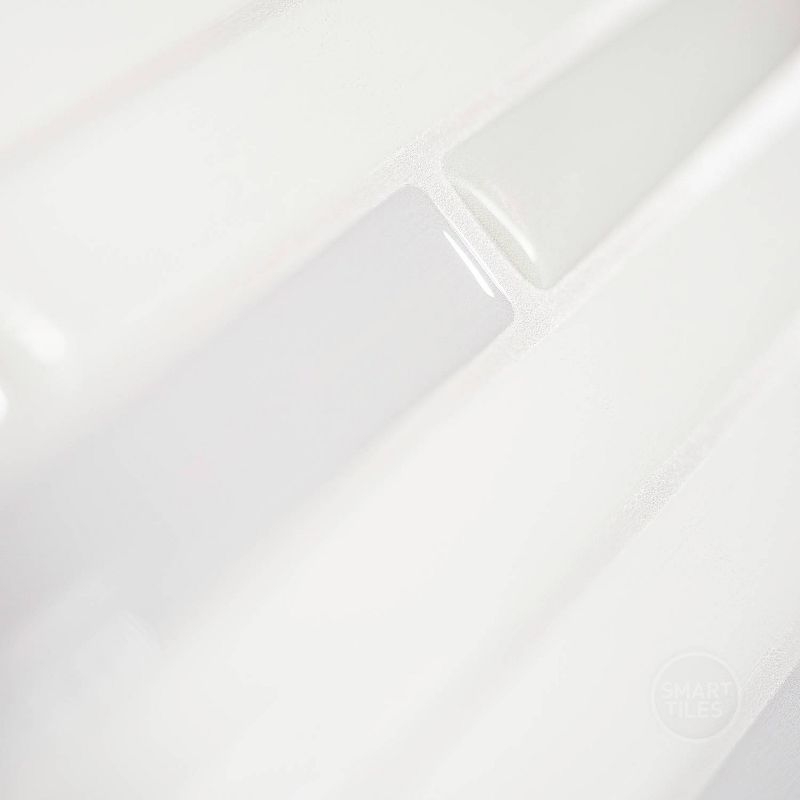 Smart Tiles 3D Peel and Stick Backsplash 4 Sheets of 9.88" x 9.70" Kitchen and Bathroom Wallpaper Capri Addario