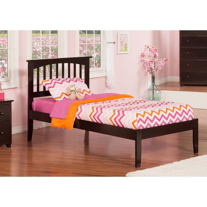 Mission Twin Open Foot Espresso - Atlantic Furniture