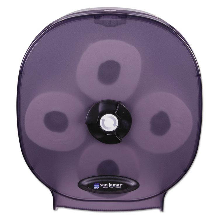 San Jamar 4-Station Carousel Tissue Dispenser 4Roll 14 7/8x6 1/8x13 1/8 Black