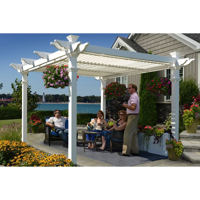 10' x 10' Avalon Louvered Pergola - Vita