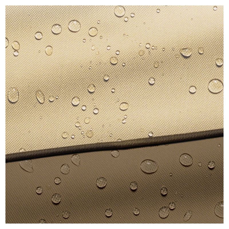 Veranda Patio Rectangular/Oval Table And Chair Cover - 88"x58"x23" - Light Pebble - Classic Accessories