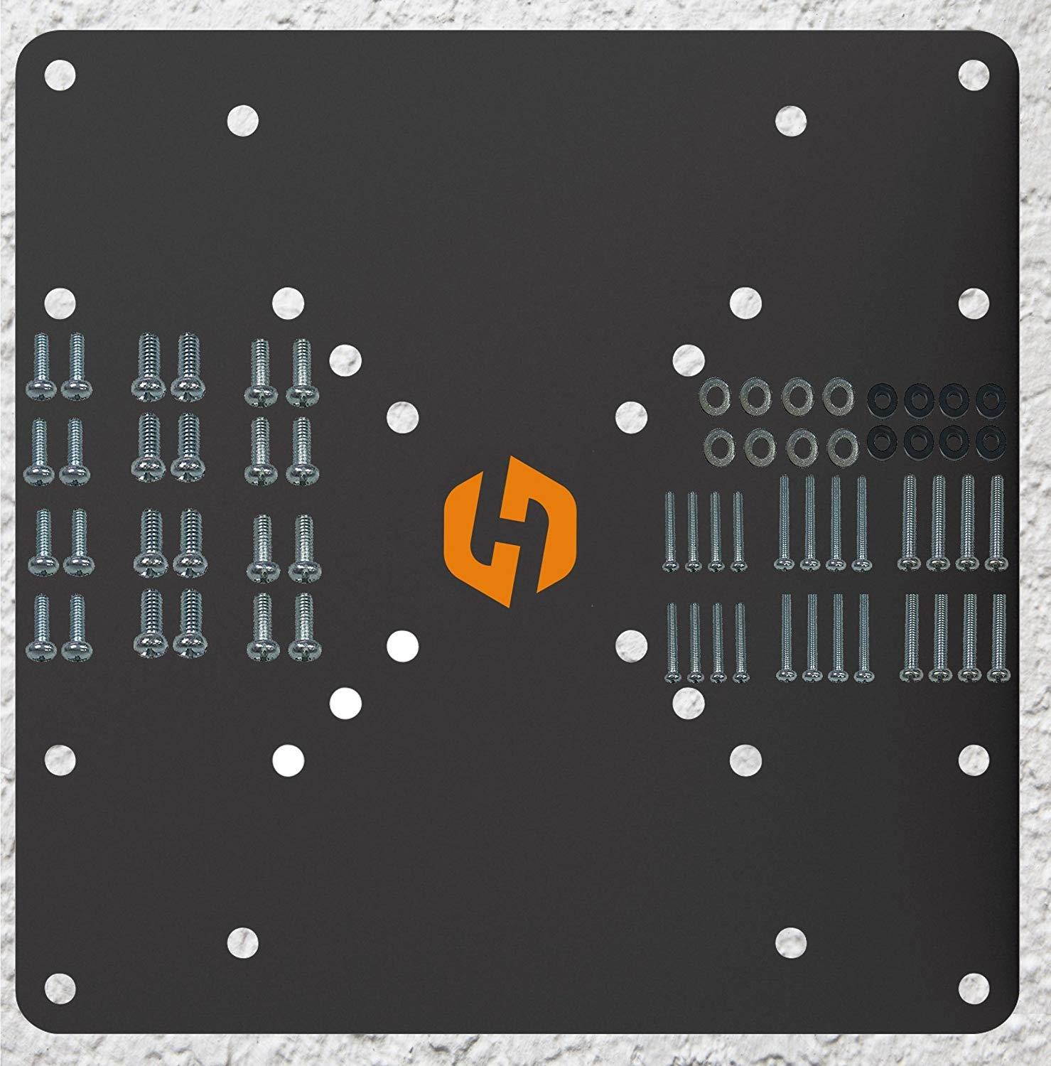 Husky Mounts 200x200 VESA Adapter Allows 100x100 Mount to Fit 200X100, 200x200 Monitor VESA Plate Extender. Compatible W/Samsung, Sony and Other TV Bracket Extension Kit.TV Hardware Included