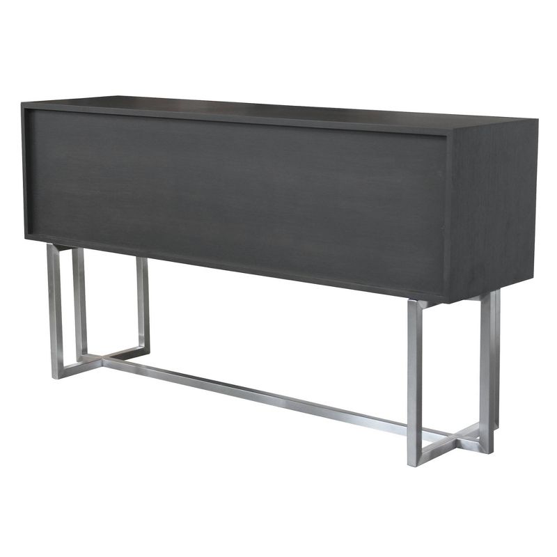 Bosset Contemporary Buffet Steel/Gray - Armen Living