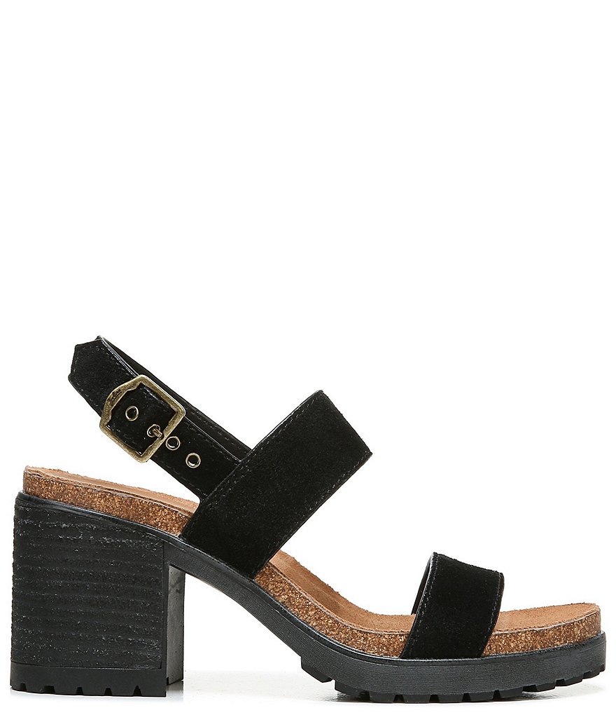 Zodiac Lola Suede Block Heel Sandals