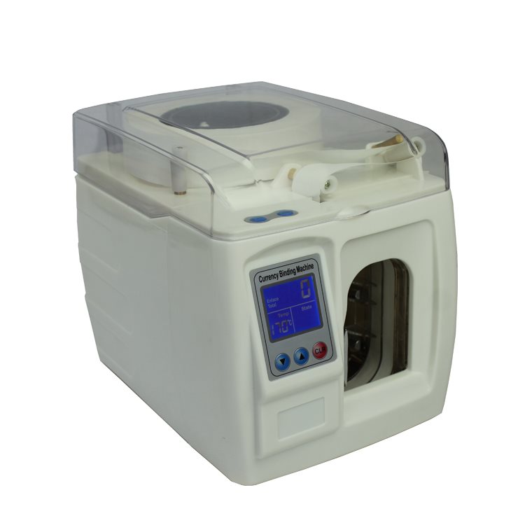 Intsupermai Intelligent Currency Binding Machine Money Bill Binding Banknote Bundling Machine Electric Currency Equipment Band