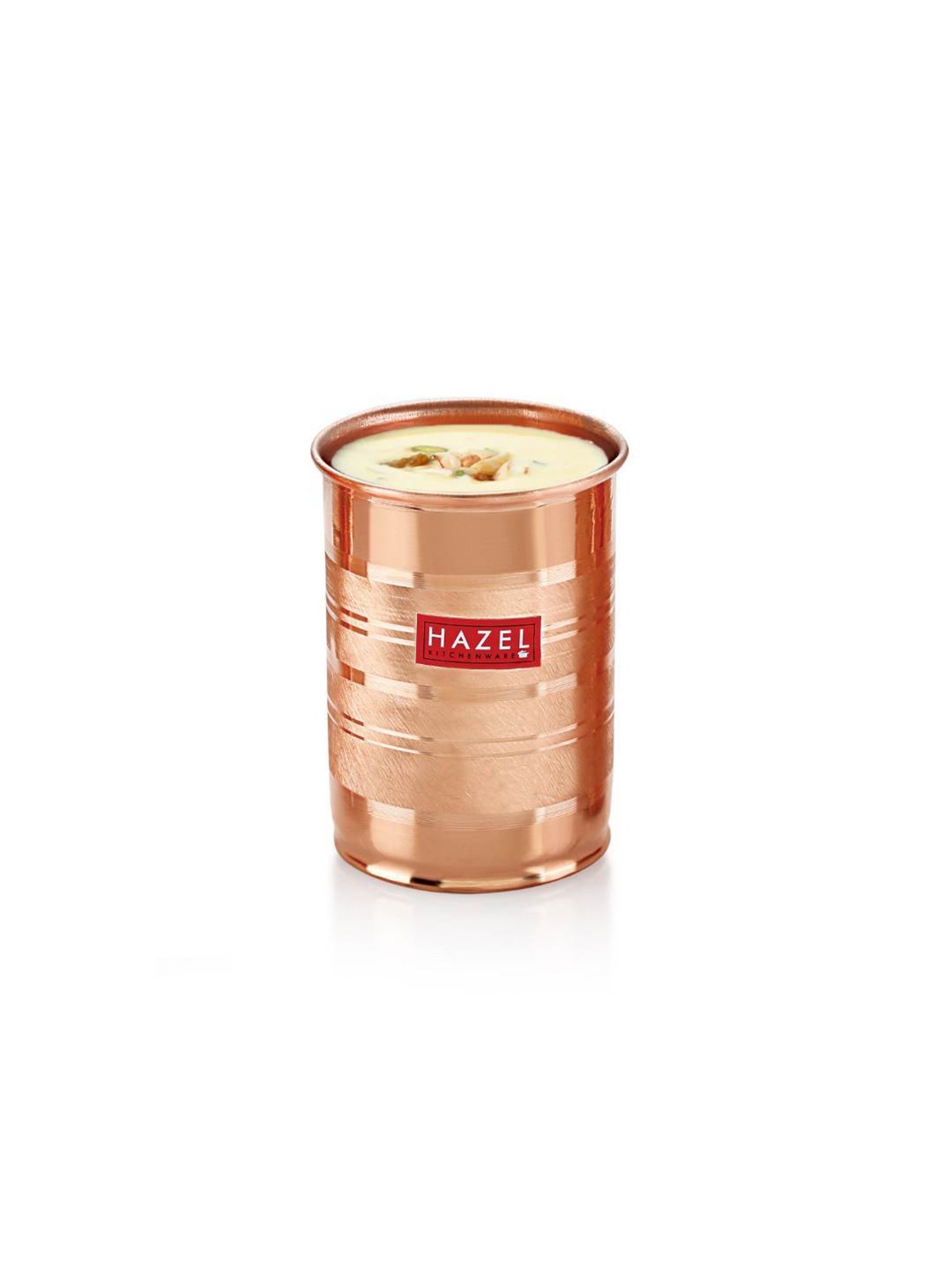HAZEL 'Designer' Brown Copper Tumbler (0.4 L) - Set of 2